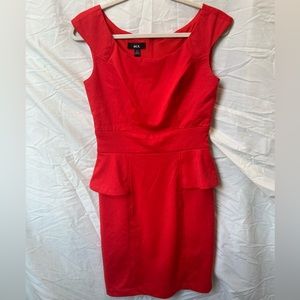 Red Peplum dress